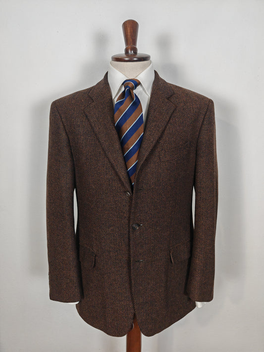 Giacca anni '90 Moessmer in tweed morbido spinato - tg. 52