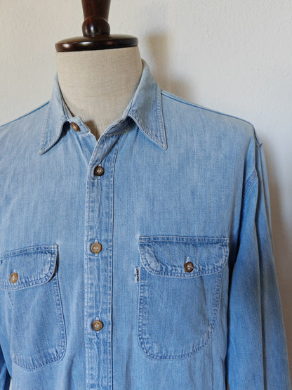 Camicia Levi's in denim, made in Italy 1997 - tg. L