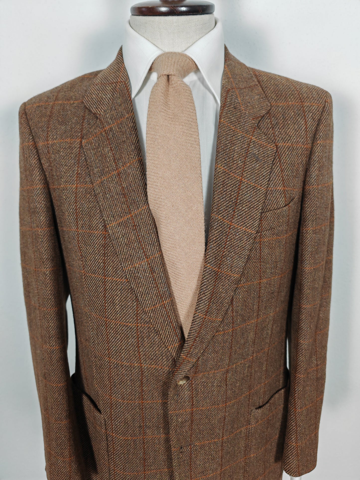 Giacca anni '80 in tweed finestrato - tg. 48/50