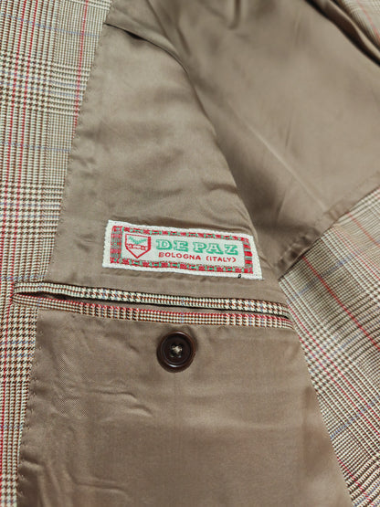 Giacca estiva De Paz 100% lino principe di Galles - tg. 48