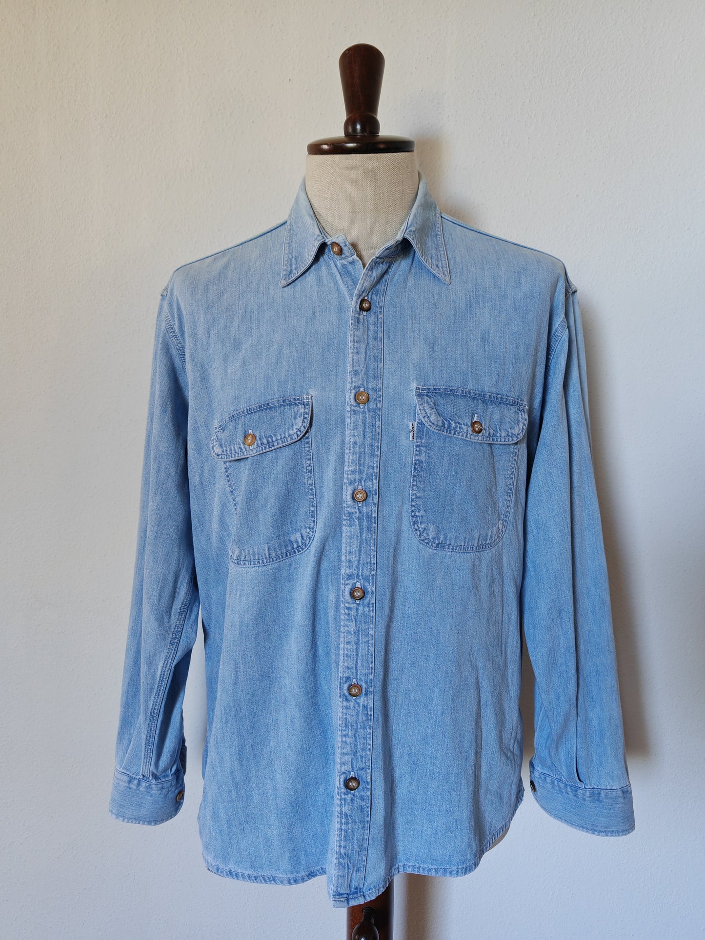 Camicia Levi's in denim, made in Italy 1997 - tg. L