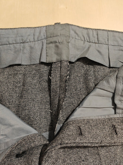 Pantalone sartoriale anni '70 in grisaglia pesante - tg. 52