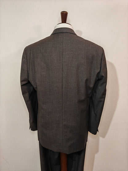 Giorgio Armani suit, anthacite grey wool fresco - size 54