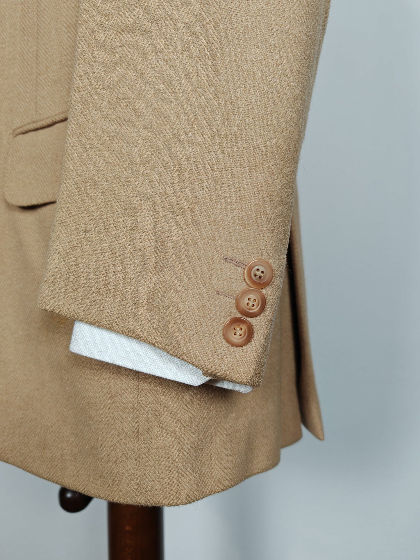 Giacca spigata in puro cammello - tg. 50