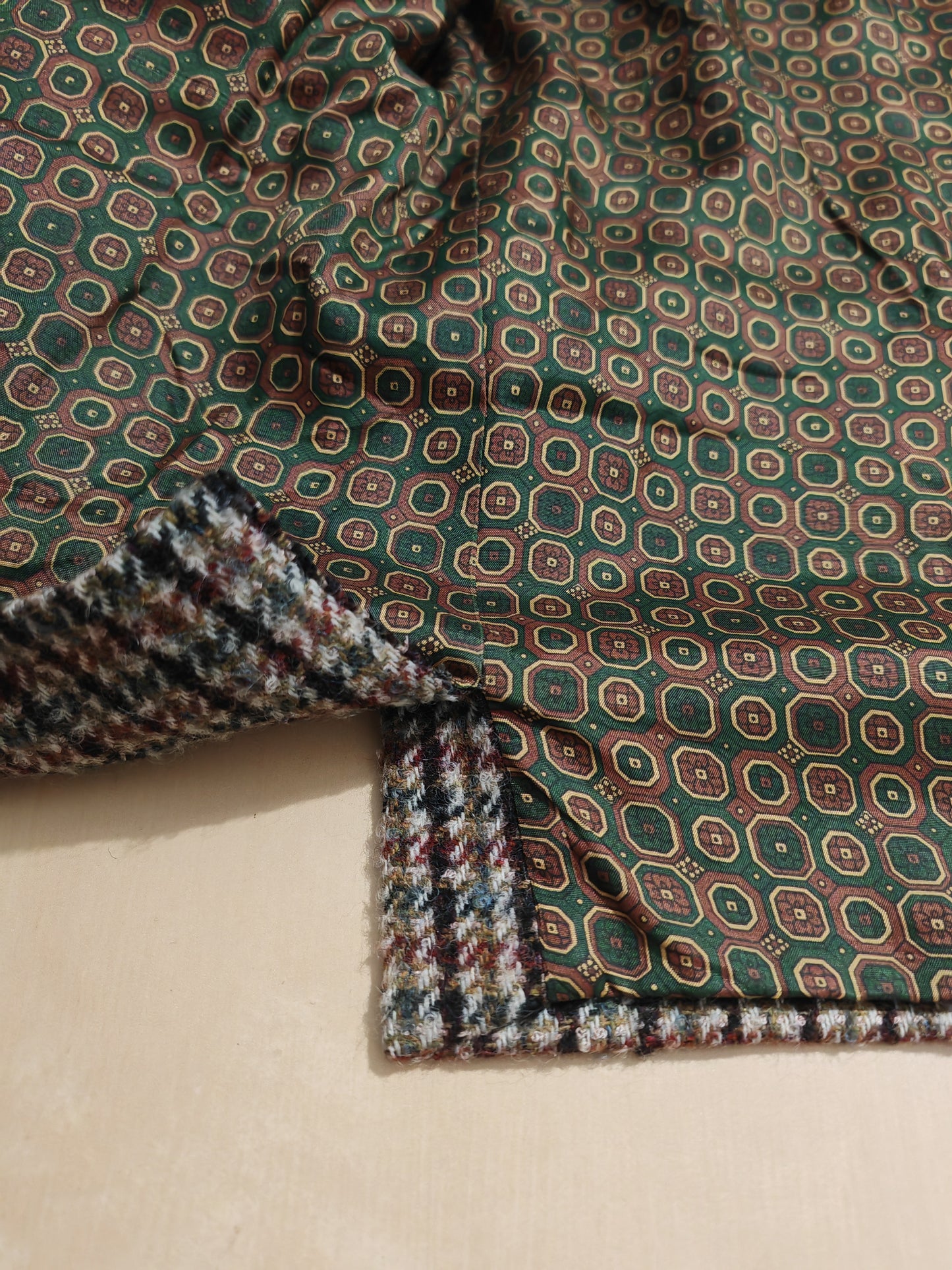 Giacca anni '80 in tweed pied-de-poule - tg. 50