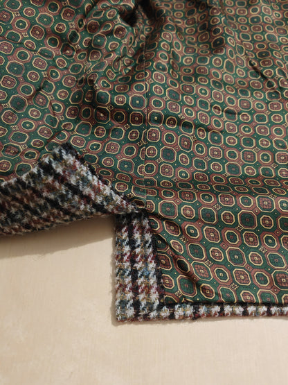 Giacca anni '80 in tweed pied-de-poule - tg. 50