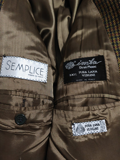 Giacca anni '80 pied-de-poule multicolore - tg. 48/50