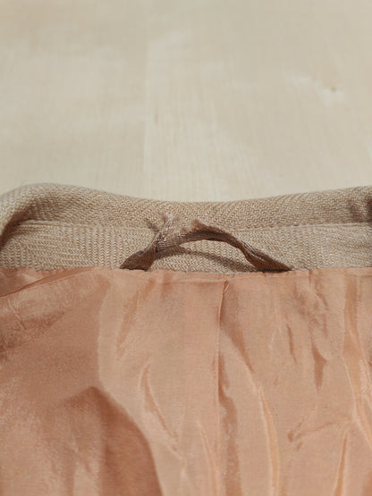 Giacca spigata in puro cammello - tg. 50