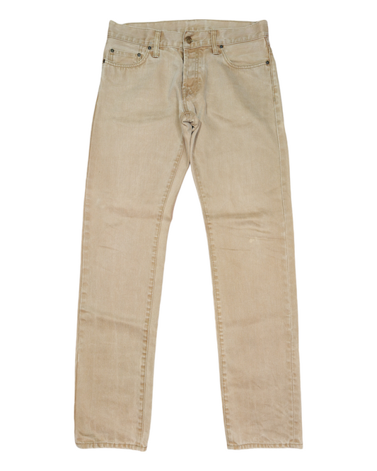 Jeans Carhartt "Racket Pant" denim color sabbia - W30 L34