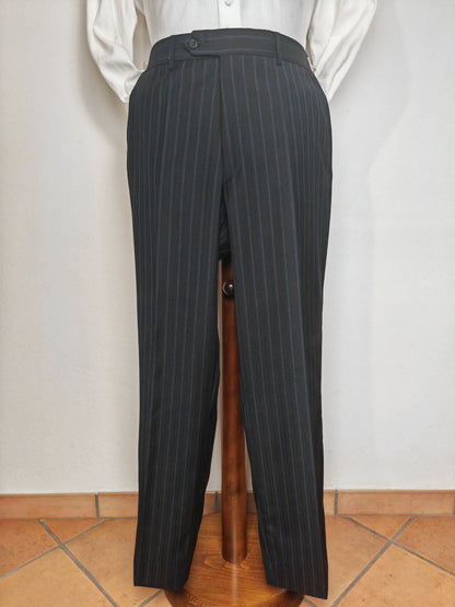 Completo anni '90 blu notte gessato - tg. 50