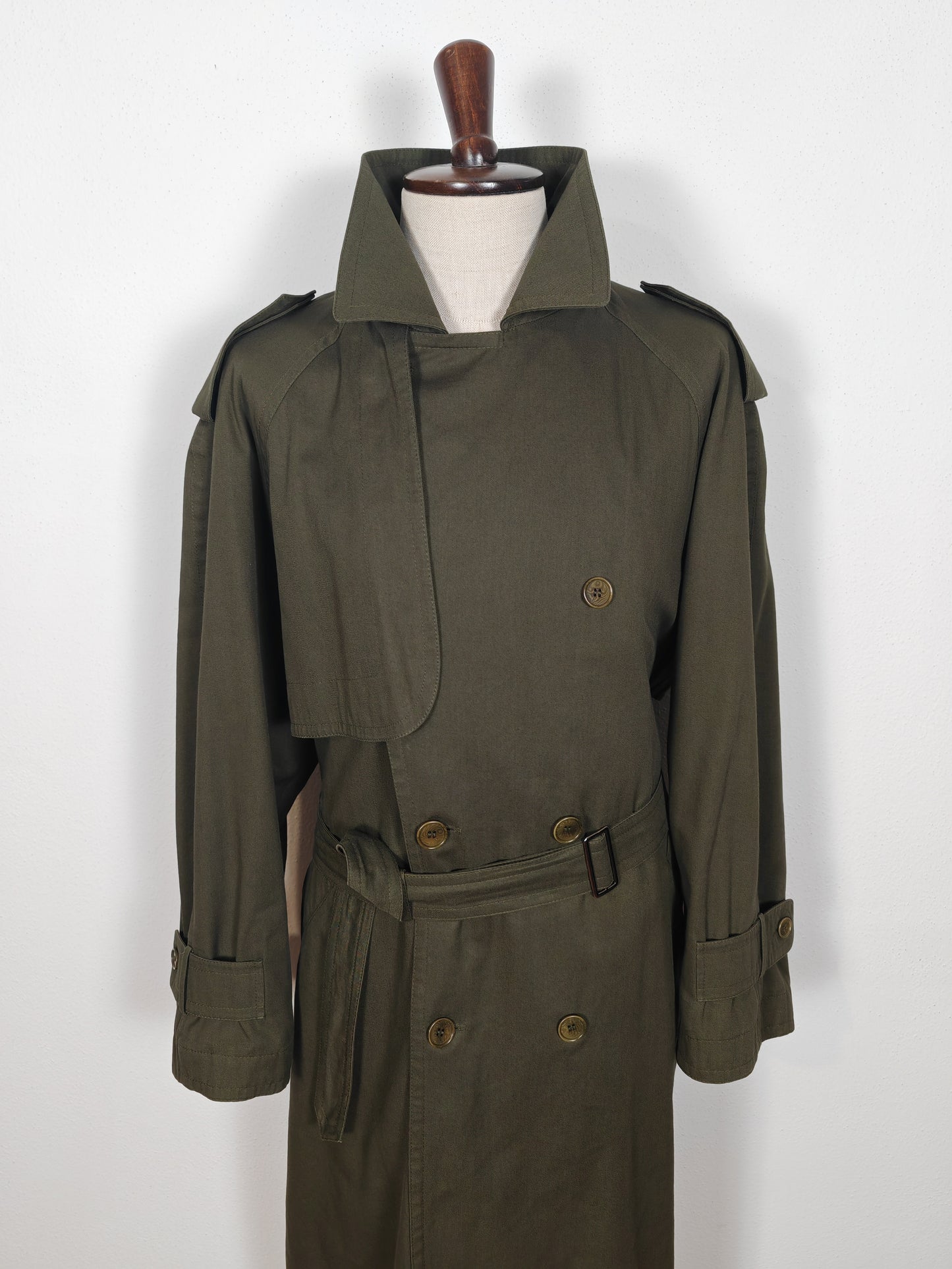 Trench Valentino anni '80 verde scuro - tg. 50-54