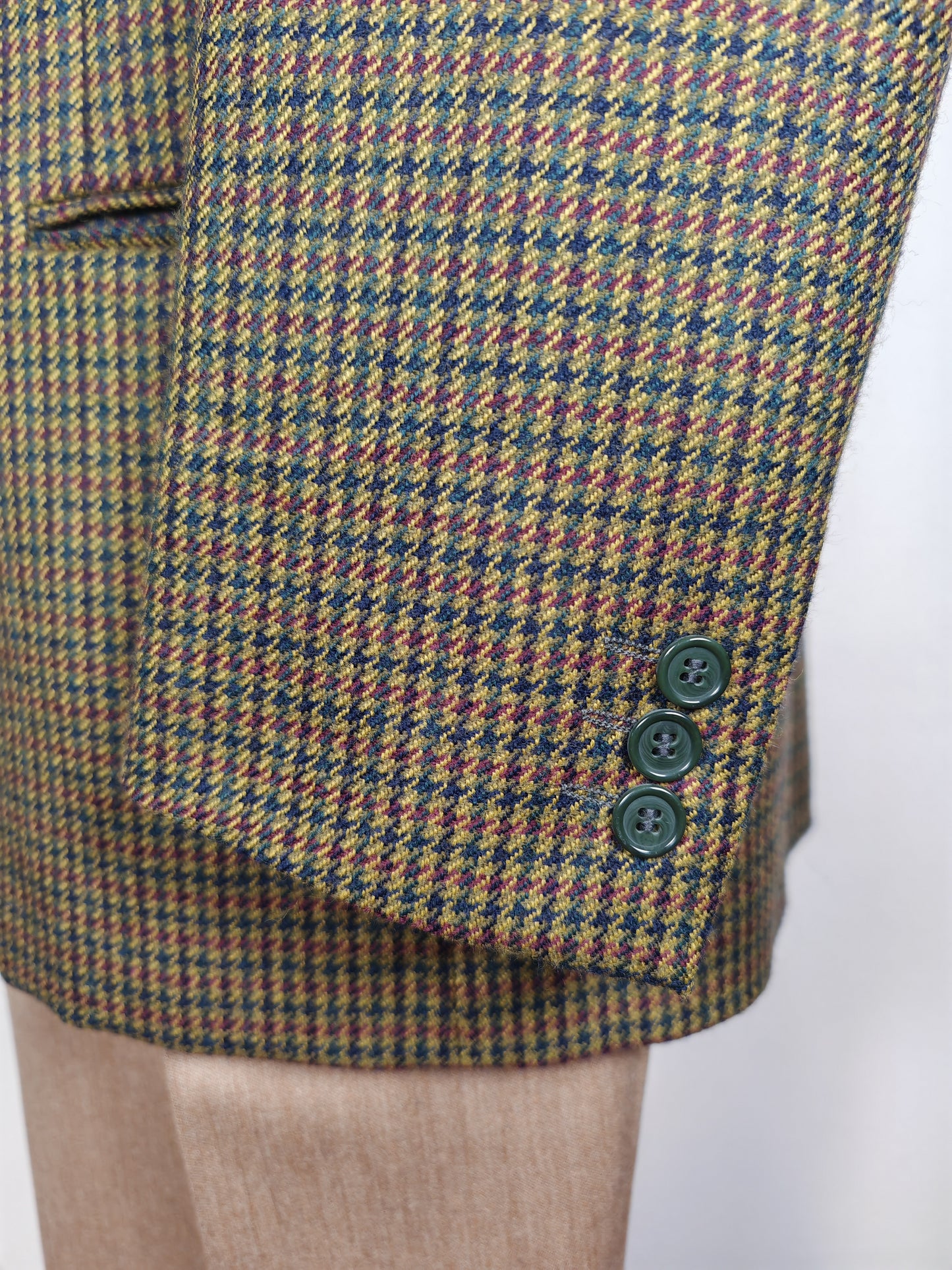 Giacca anni '80 pied-de-poule multicolore - tg. 48/50