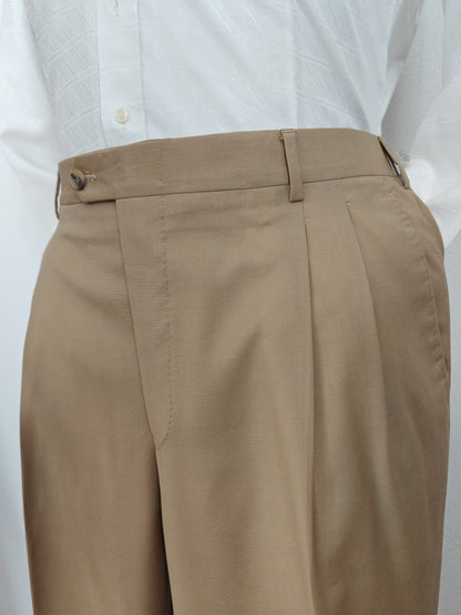 Completo anni '80 in fresco lana beige - tg. 52