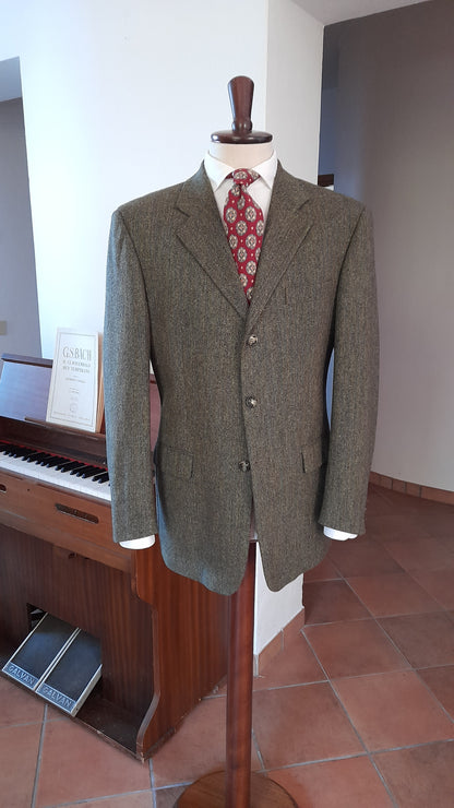 Giacca Zanolini tweed verde 52