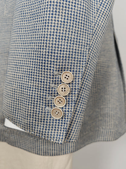 Giacca Loro Piana in jersey cotone e lino pied-de-poule - tg. 50