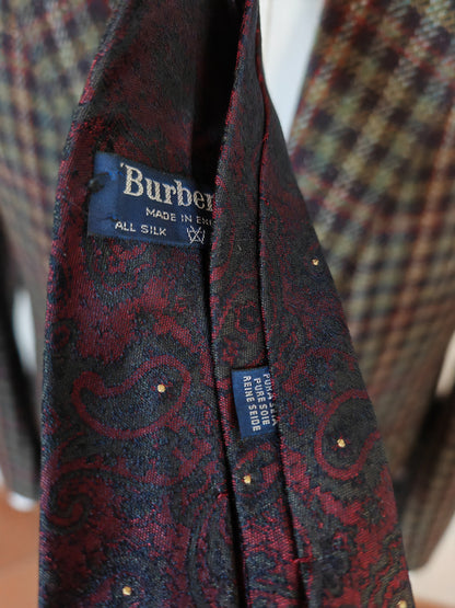 Cravatta Burberrys paisley in seta jacquard