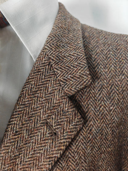 Giacca in Harris Tweed spinato marrone - tg. 56