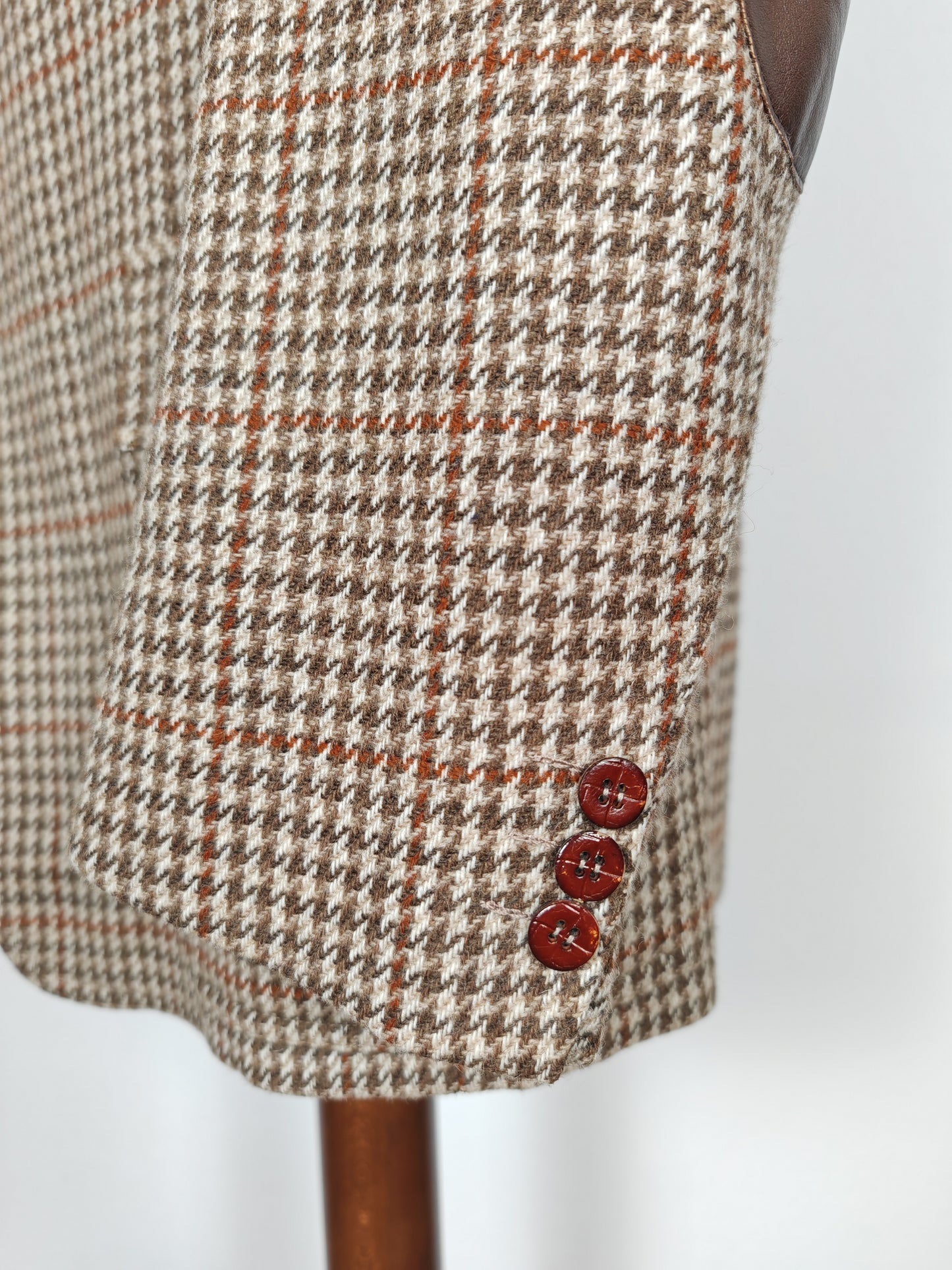 Giacca in tweed semi-sartoriale in stile sportcoat inglese - tg. 52/54