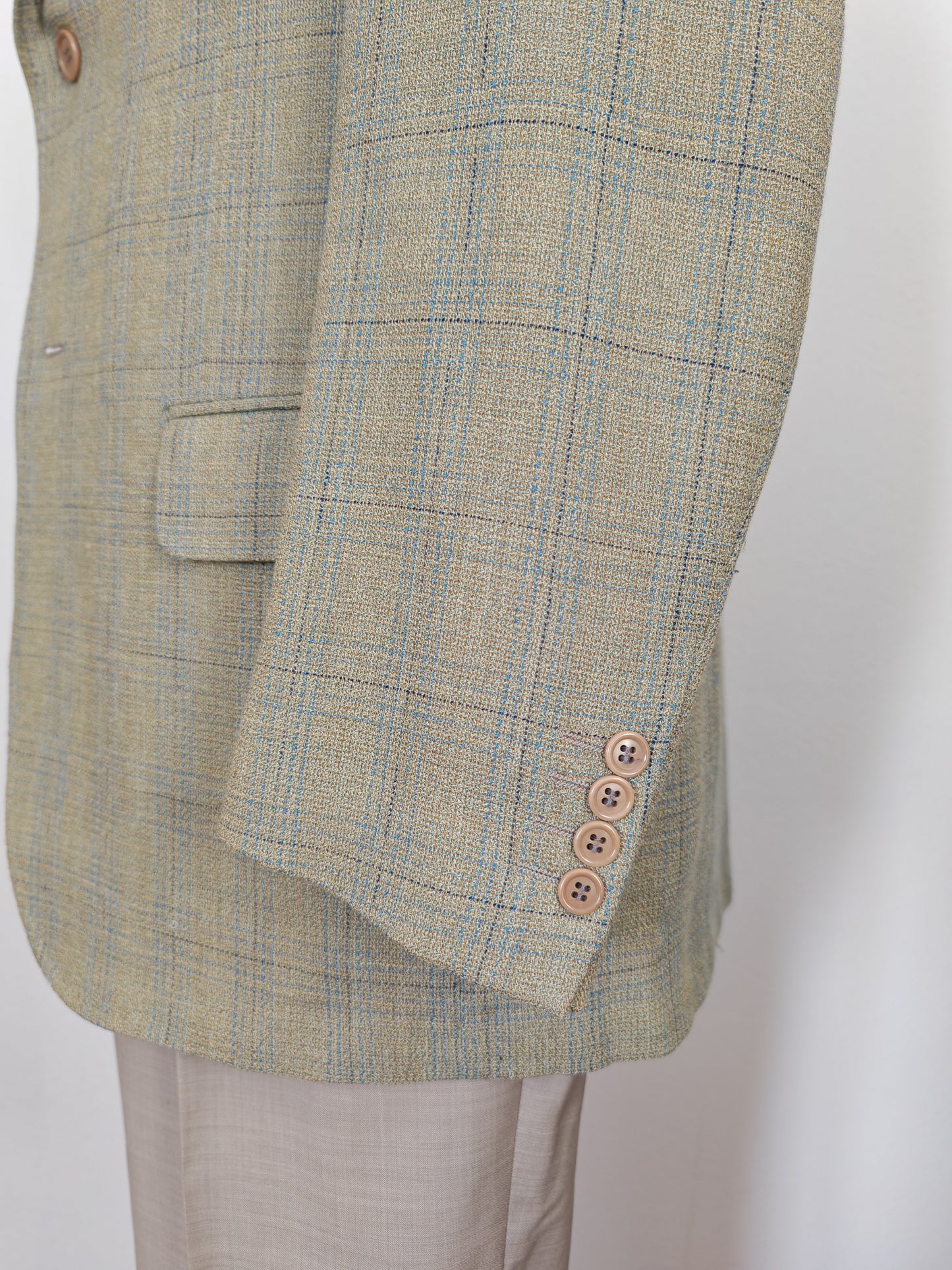 Giacca Ted Lapidus verde salvia in hopsack super twist - tg. 48/50