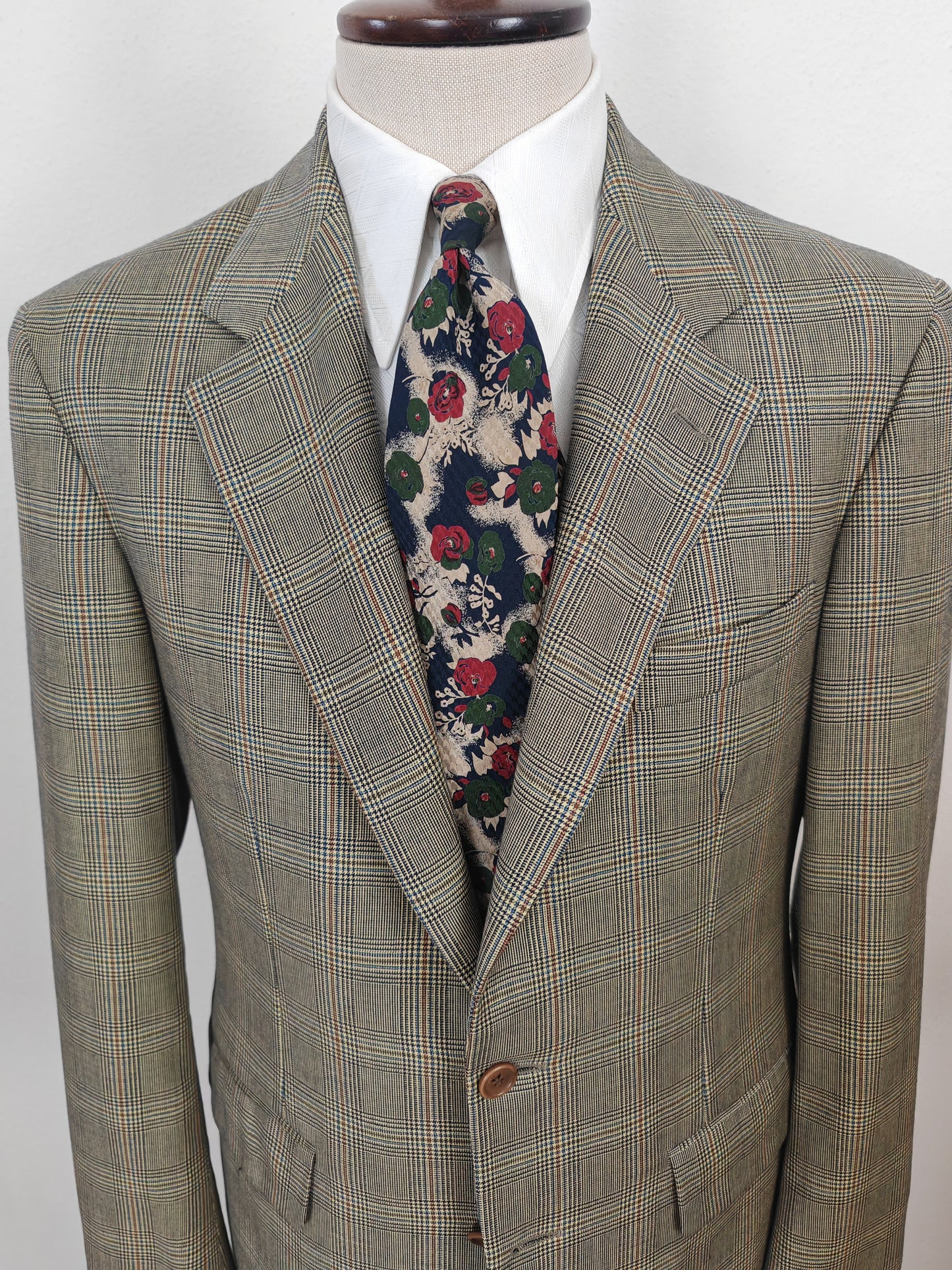 Giacca Cantarelli principe di Galles color salvia mezza fodera - tg. 48