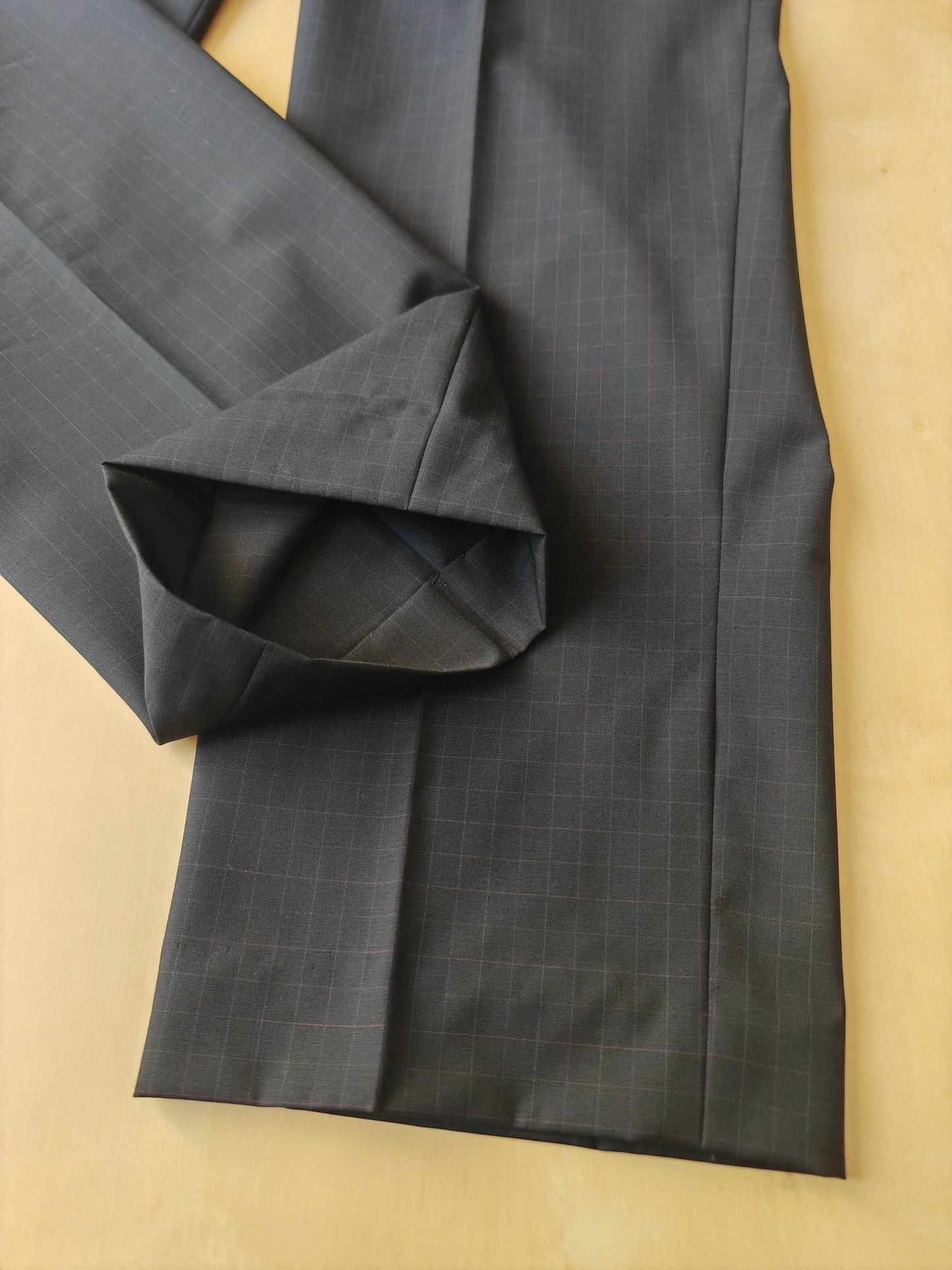 Completo Corneliani estivo in fresco lana blu a quadri - tg. 54