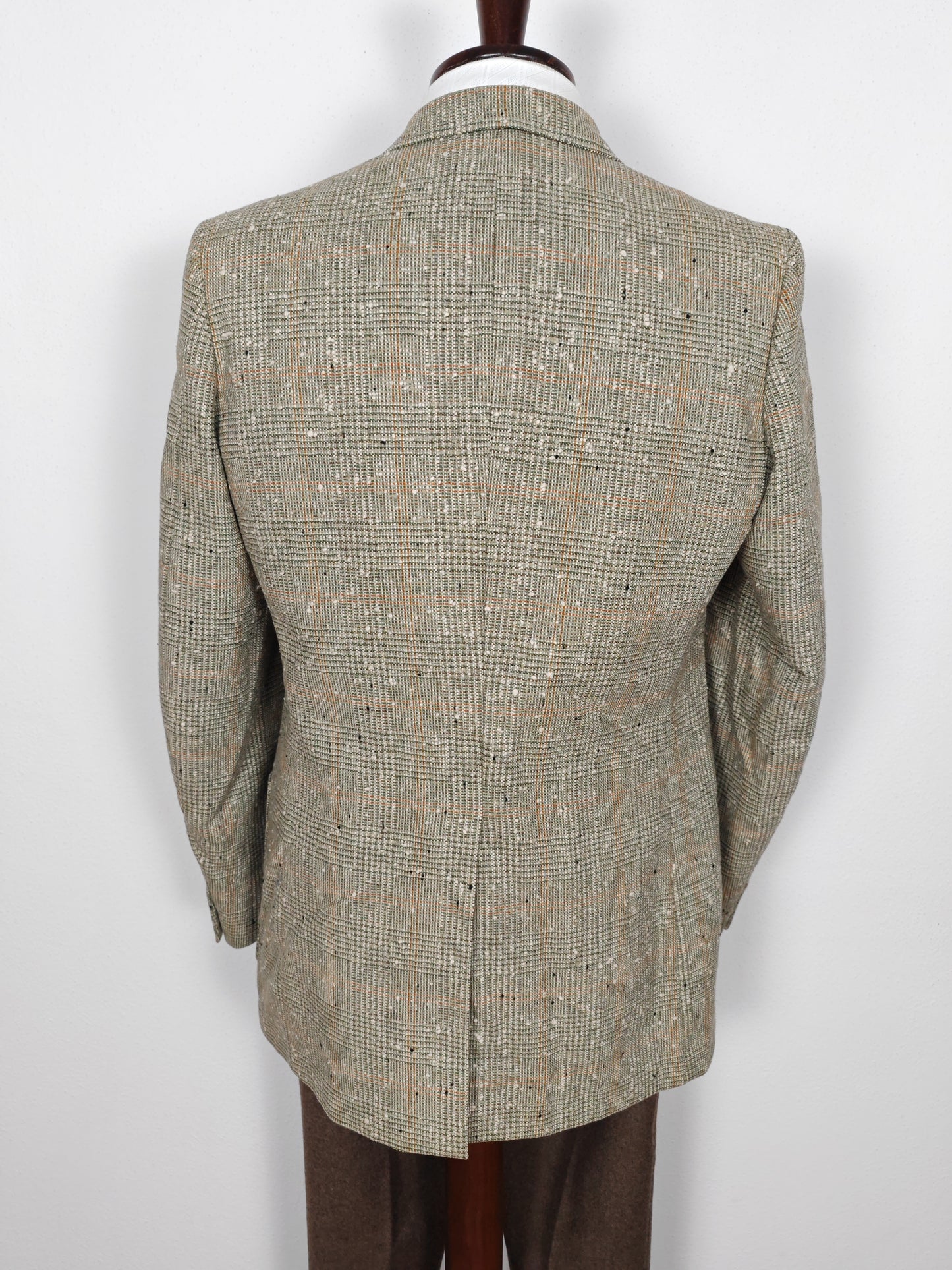 Giacca anni '70 in tweed bottonato tipo donegal - tg. 48/50