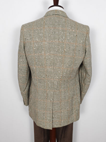 Giacca anni '70 in tweed bottonato tipo donegal - tg. 48/50