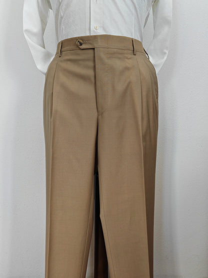 Completo anni '80 in fresco lana beige - tg. 52