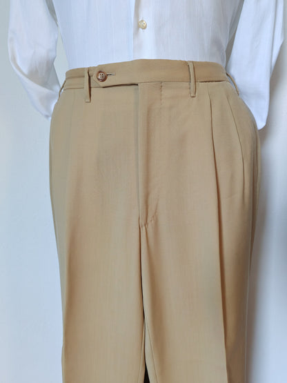 Fresco wool trousers, cream colour - size 54