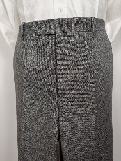 Pantalone sartoriale anni '70 in grisaglia pesante - tg. 52