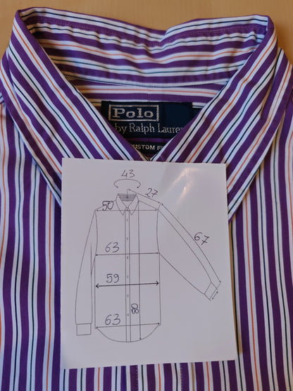 Ralph Lauren purple striped shirt - 43 (XL)