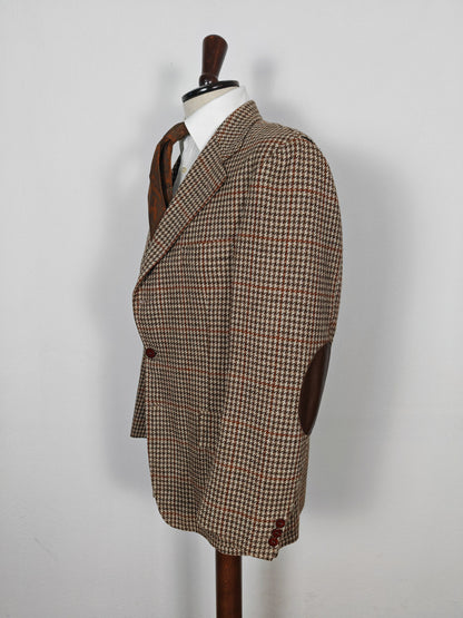 Giacca in tweed semi-sartoriale in stile sportcoat inglese - tg. 52/54