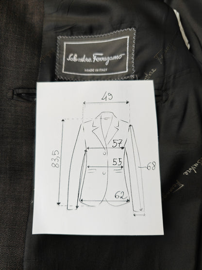 Salvatore Ferragamo, grisaille jacket size 54