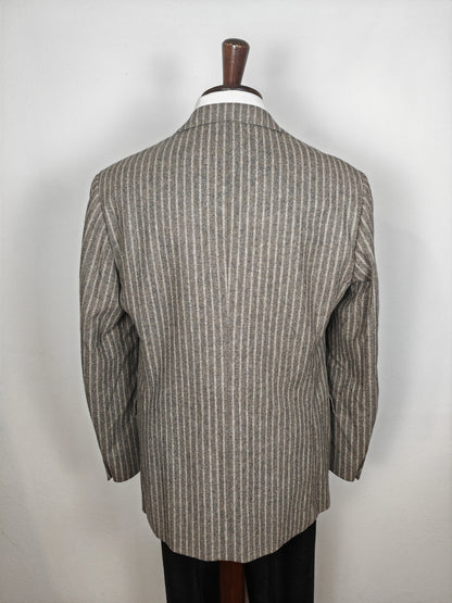 Giacca Pal Zileri in flanella grigio chiaro gessato - tg. 50