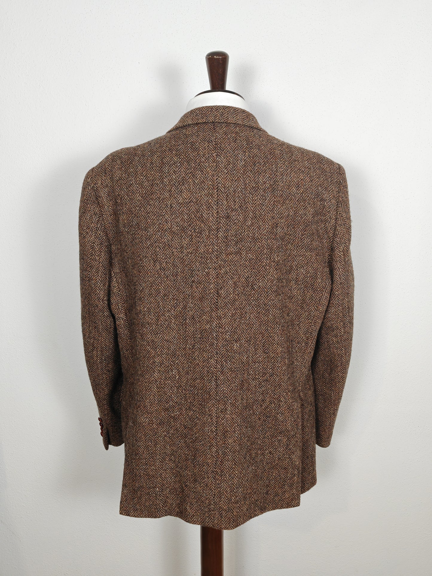 Giacca in Harris Tweed spinato marrone - tg. 56