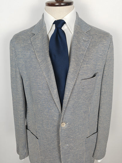 Giacca Loro Piana in jersey cotone e lino pied-de-poule - tg. 50