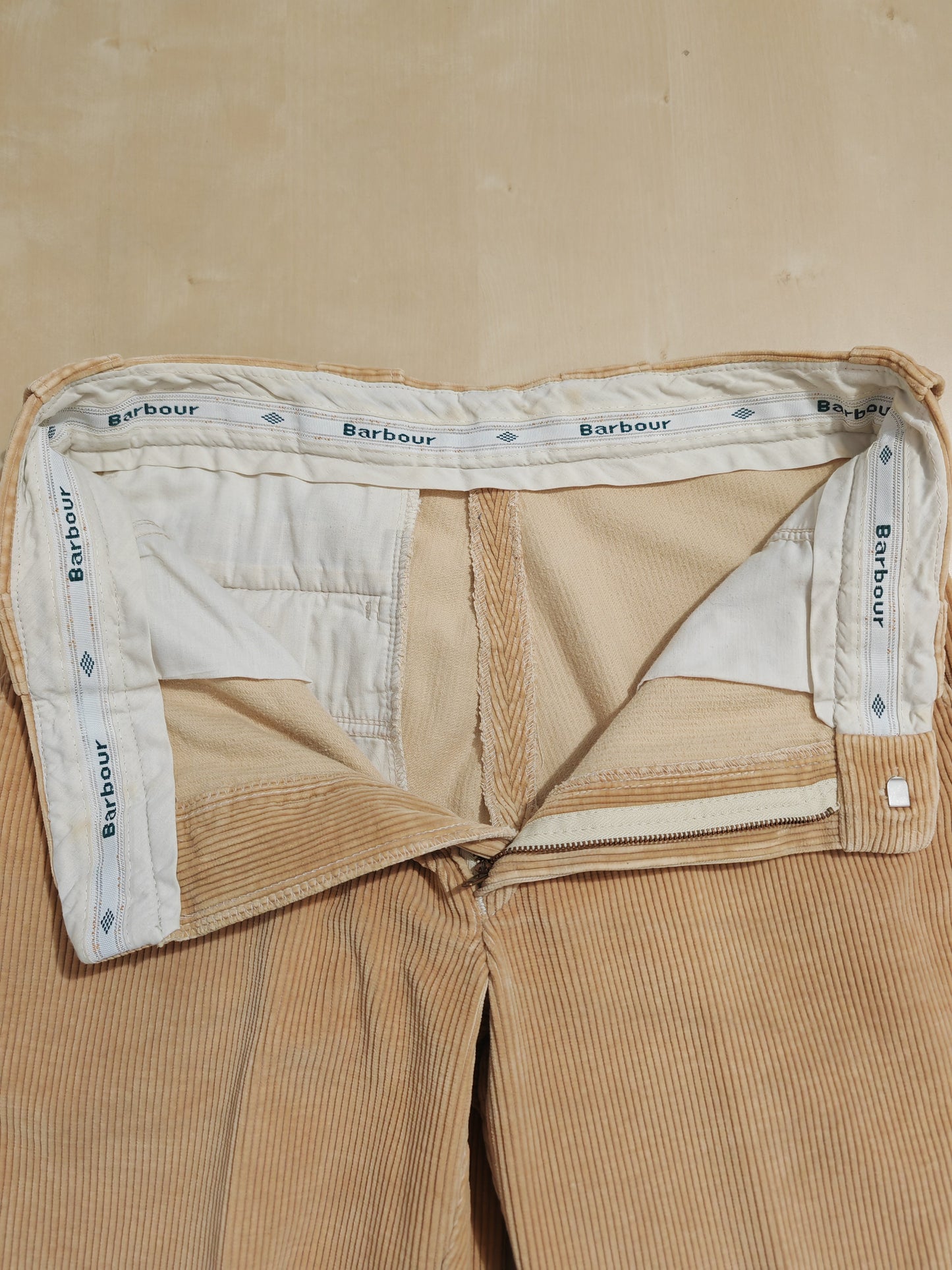 Pantalone Barbour anni '90 in velluto a coste beige - tg. 34 (=48)