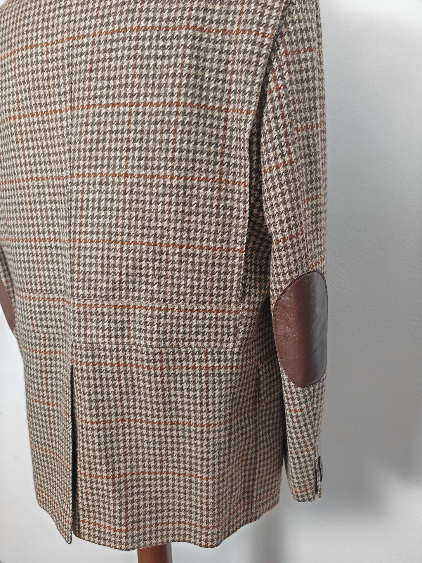 Giacca in tweed semi-sartoriale in stile sportcoat inglese - tg. 52/54