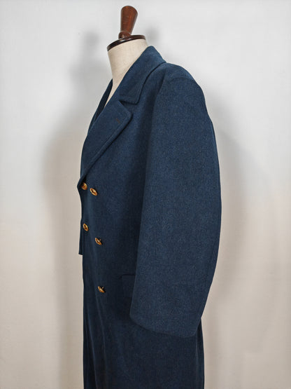 Cappotto Aeronautica Militare italiana doppiopetto, anni '70/'80 - tg. 48