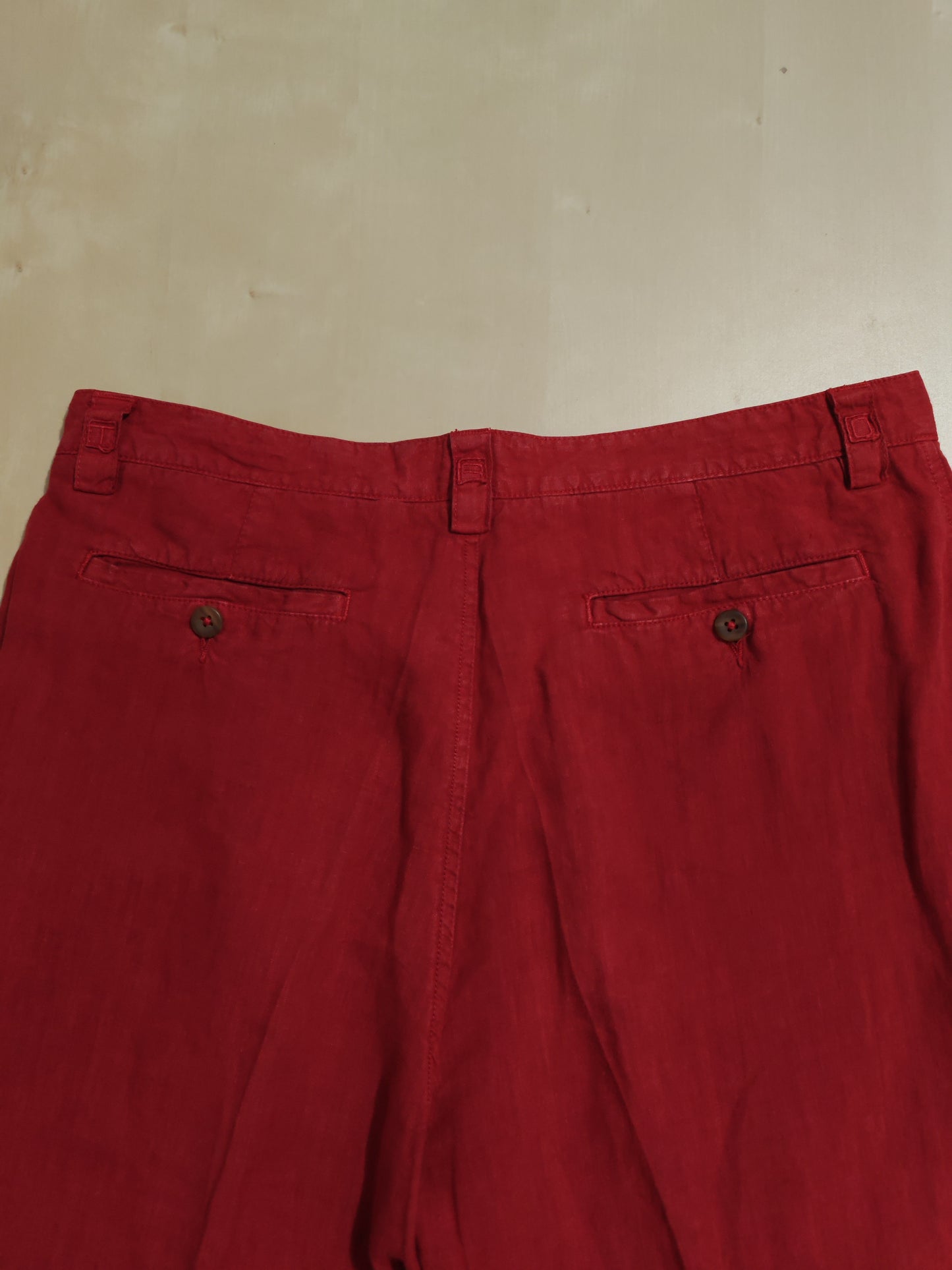 Pantalone Etro rosso 100% lino - tg. 50