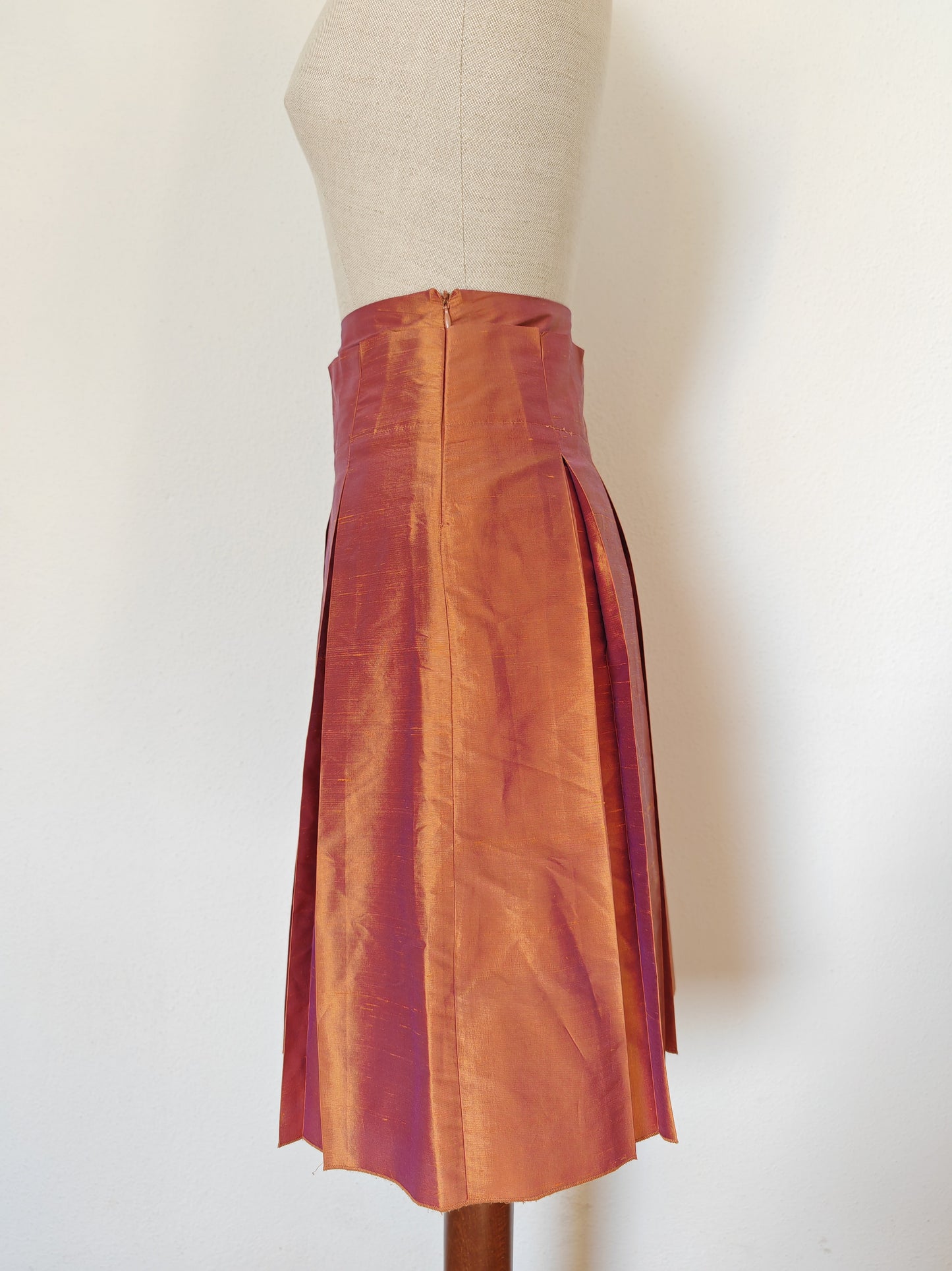 Max & Co., 100% silk pleated skirt