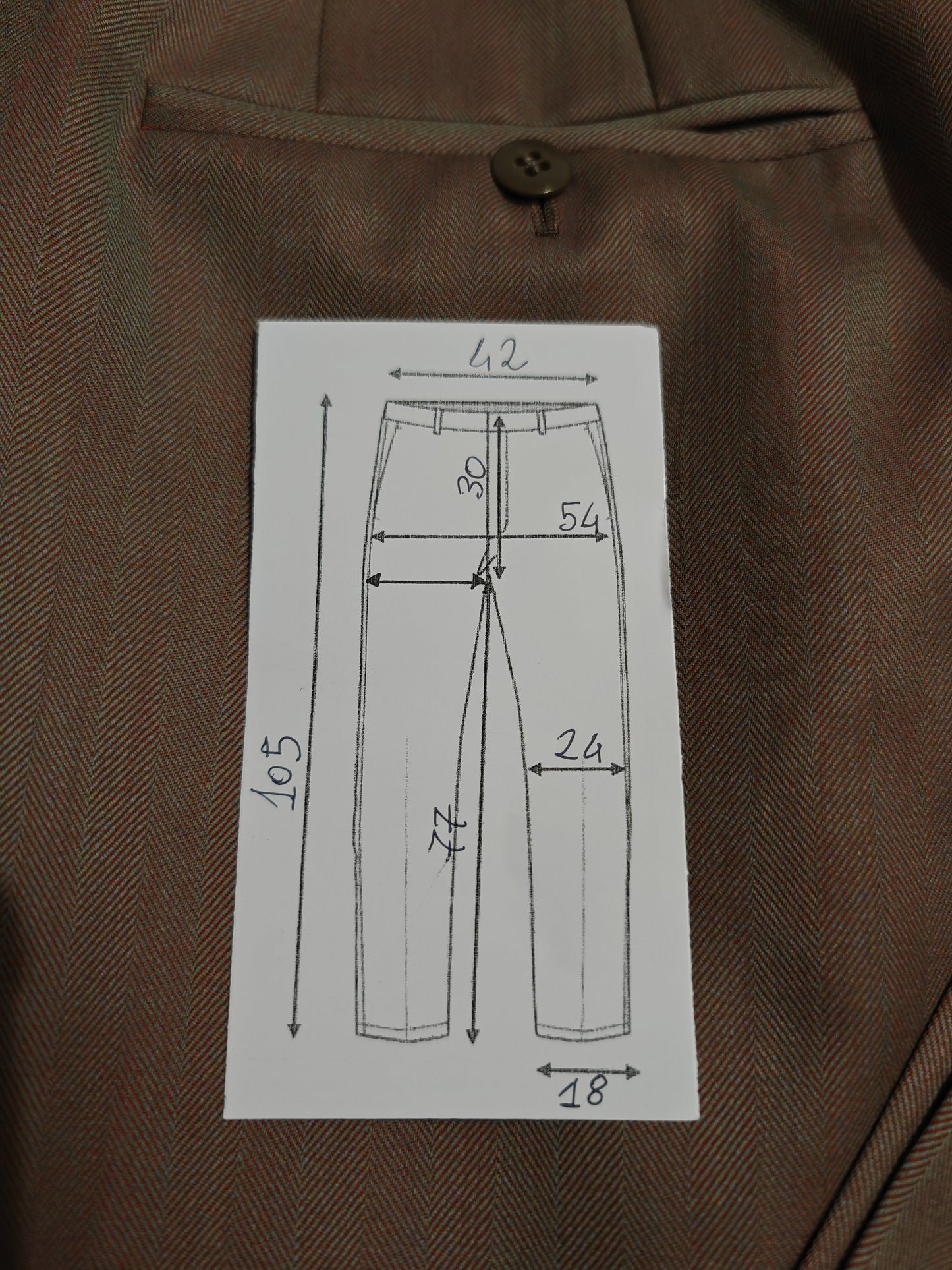 Pantalone sartoriale in tessuto Solaro - tg. 48