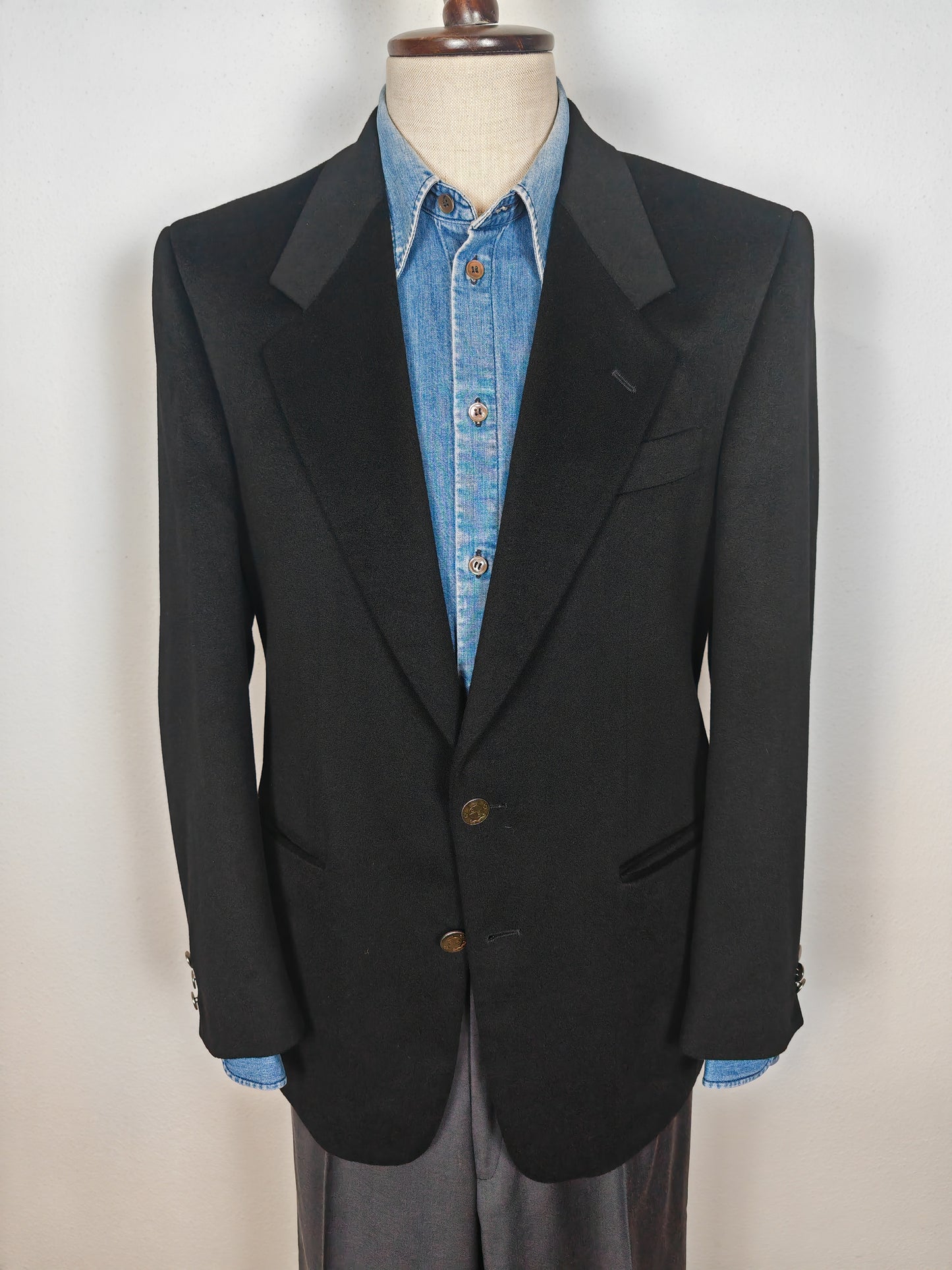 Blazer in panno lana e cashmere tessuto Loro Piana - tg. 48