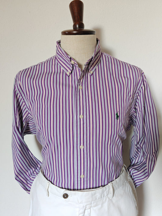 Camicia Ralph Lauren a righe viola - collo 43 (XL)