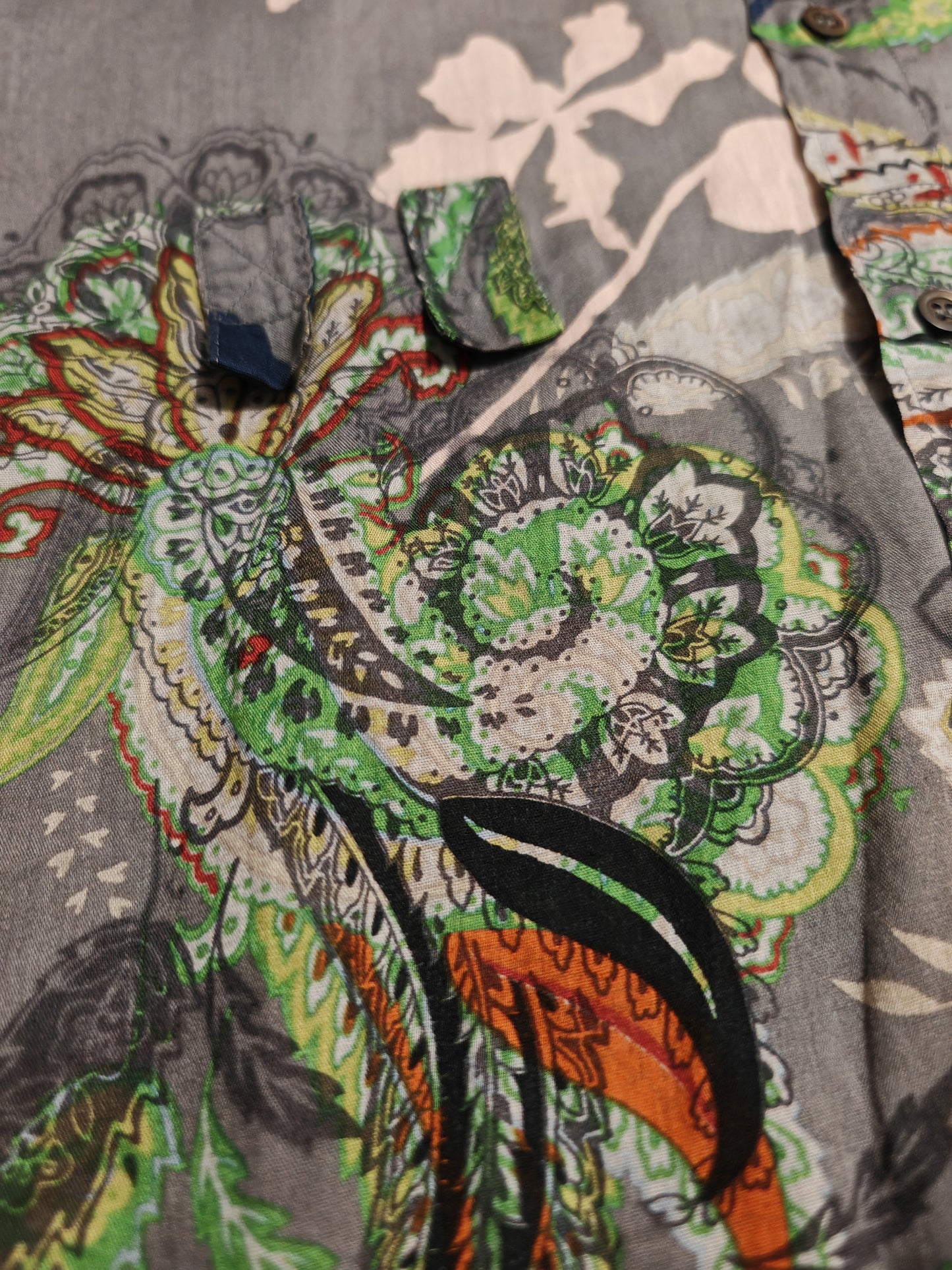 Camicia Dries Van Noten maniche corte floreale - M slim