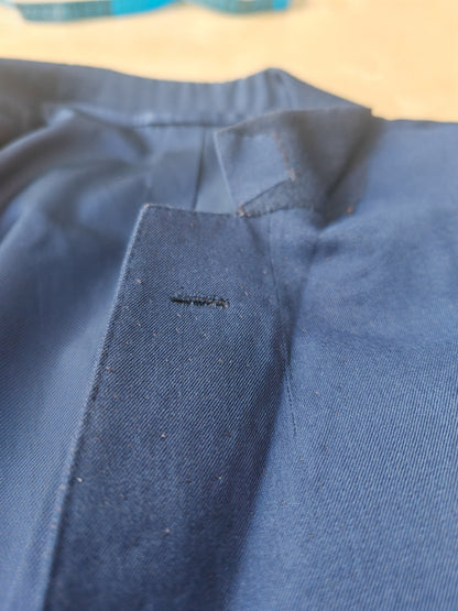 Completo sartoriale anni '60 twill di lana blu - tg. 50