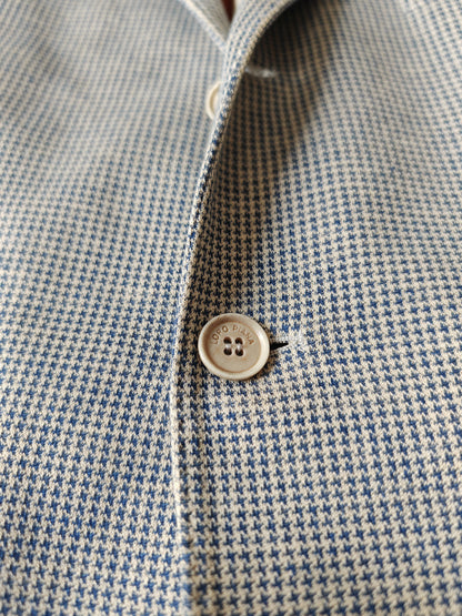 Giacca Loro Piana in jersey cotone e lino pied-de-poule - tg. 50