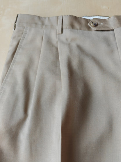 Completo anni '80 in fresco lana beige - tg. 52