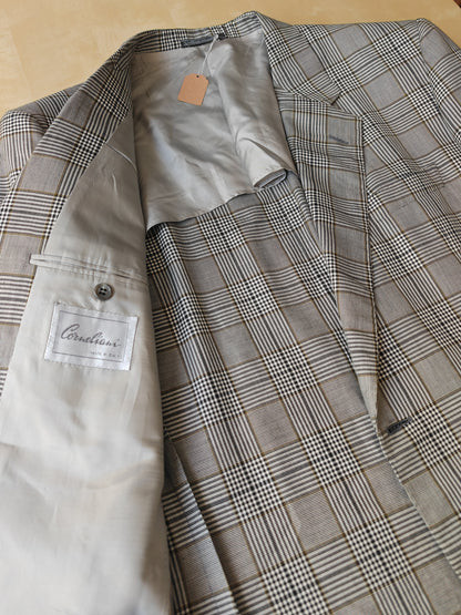 Giacca Corneliani estiva 100% cotone principe di Galles - tg. 54