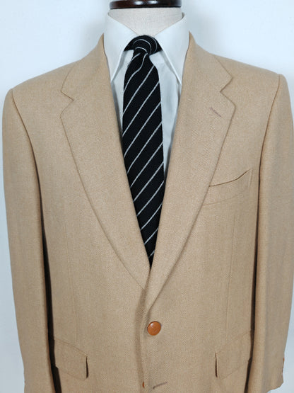 Giacca spigata in puro cammello - tg. 50